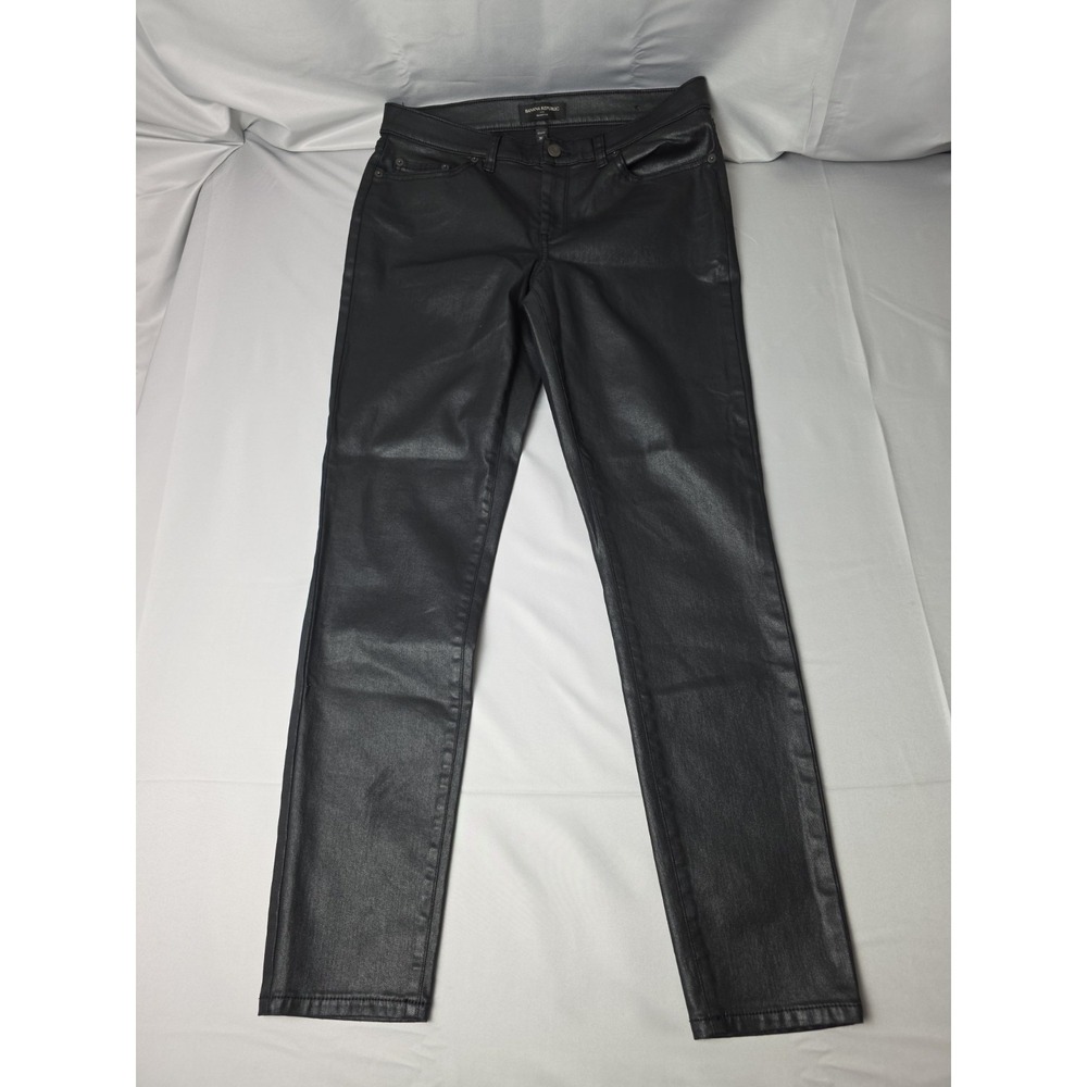 Banana Republic Women Jeans Pants 29/8R Shiny Black Skinny